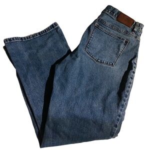 Lauren Ralph Lauren Classic Blue Denim Jeans boot cut straight leg 14 petite